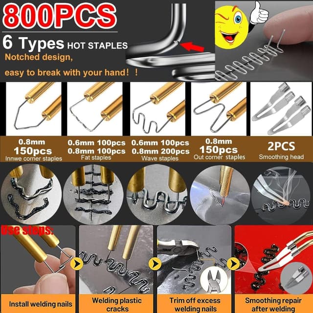 Detalle 2 de 220W Kunststoff Schweißgerät 2‑in‑1 für Auto