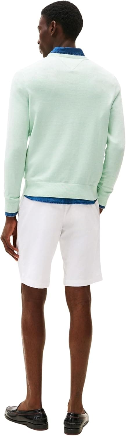 Detalle de Tommy Hilfiger Uomo Pullover Essential in cotone con girocollo