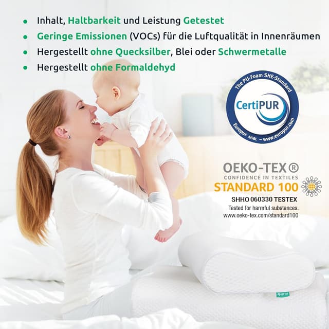 Thumbnail 6 de UTTU Memory Foam Kissen 60x36x13/11cm