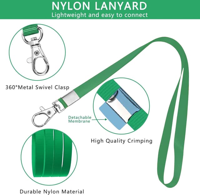 Detalle de XHDA Green lanyards set 45 cm