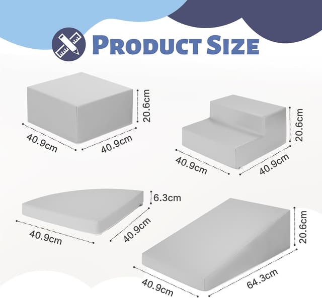 Detalle 2 de JungleDove Juego de 4 Bloques de Espuma