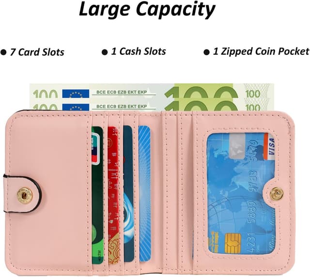 Detalle de TANTOMI Portafoglio donna compatto RFID 10,5x9,5