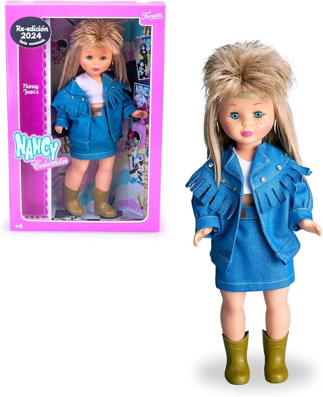 Detalle de Famosa Nancy Colección Jean's Muñeca Rubia 1989 🎎