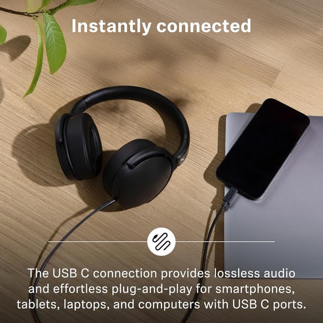 Detalle de Sennheiser HD 400U cuffie over-ear cablate con telecomando smart, nero