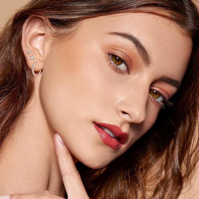 Detalle 2 de Ecripe 925 Silber Ohrringe Set 5 Paare