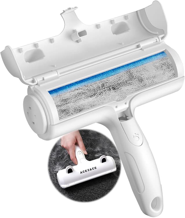 Thumbnail 6 de ACE2ACE Tierhaarentferner: wiederverwendbare Fusselrolle & Fusselbürste für Hunde- und Katzenhaare