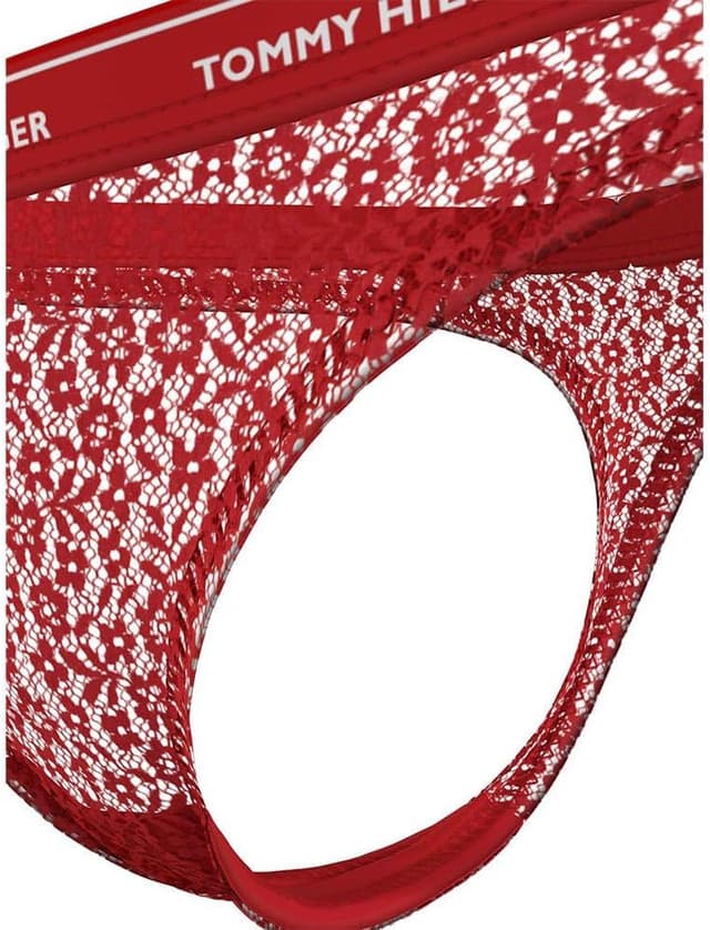 Detalle de Tommy Hilfiger women’s 3-pack lace thong set (extended sizes) UW0UW04896