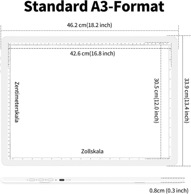 Thumbnail 1 de TOHETO A3 Leuchttisch 42,6×30,5 cm