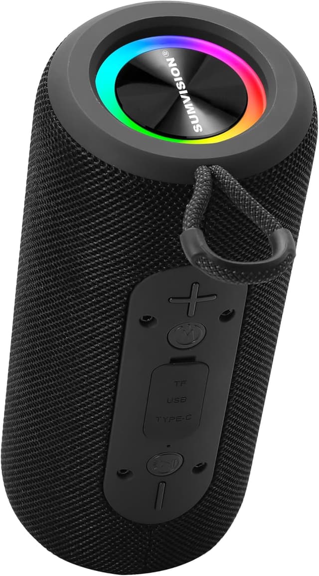 Detalle de Sumvision Monic Harmony Portable Bluetooth Speaker (True Wireless Stereo, 3D sound, Double Bass, RGB, 24hr)