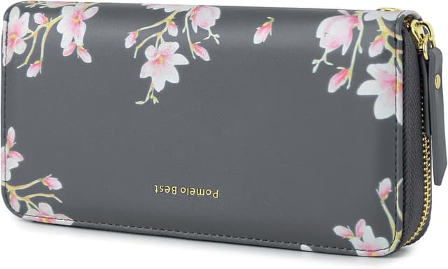 Thumbnail 6 de Pomelo Best portefeuille femme zippé en cuir PU avec RFID et courroie de poignet