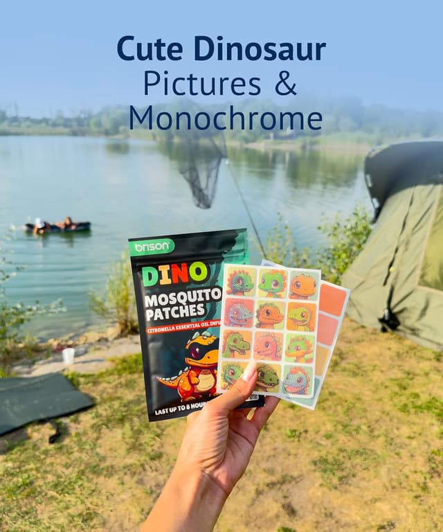 Thumbnail 6 de Brison Mosquito Patches with Citronella Essential Oil (Natural Anti-Mosquito Stickers) – 120pc mix