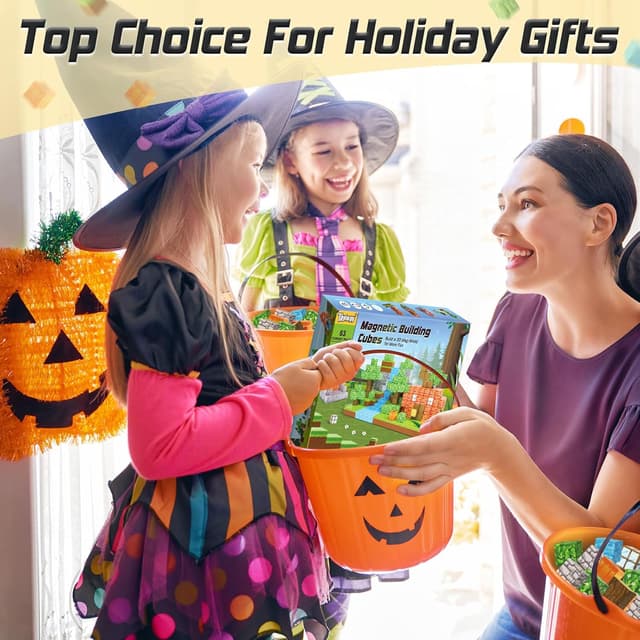 Thumbnail 4 de Toylogy Magnetische Bausteine Pumpkin Edition