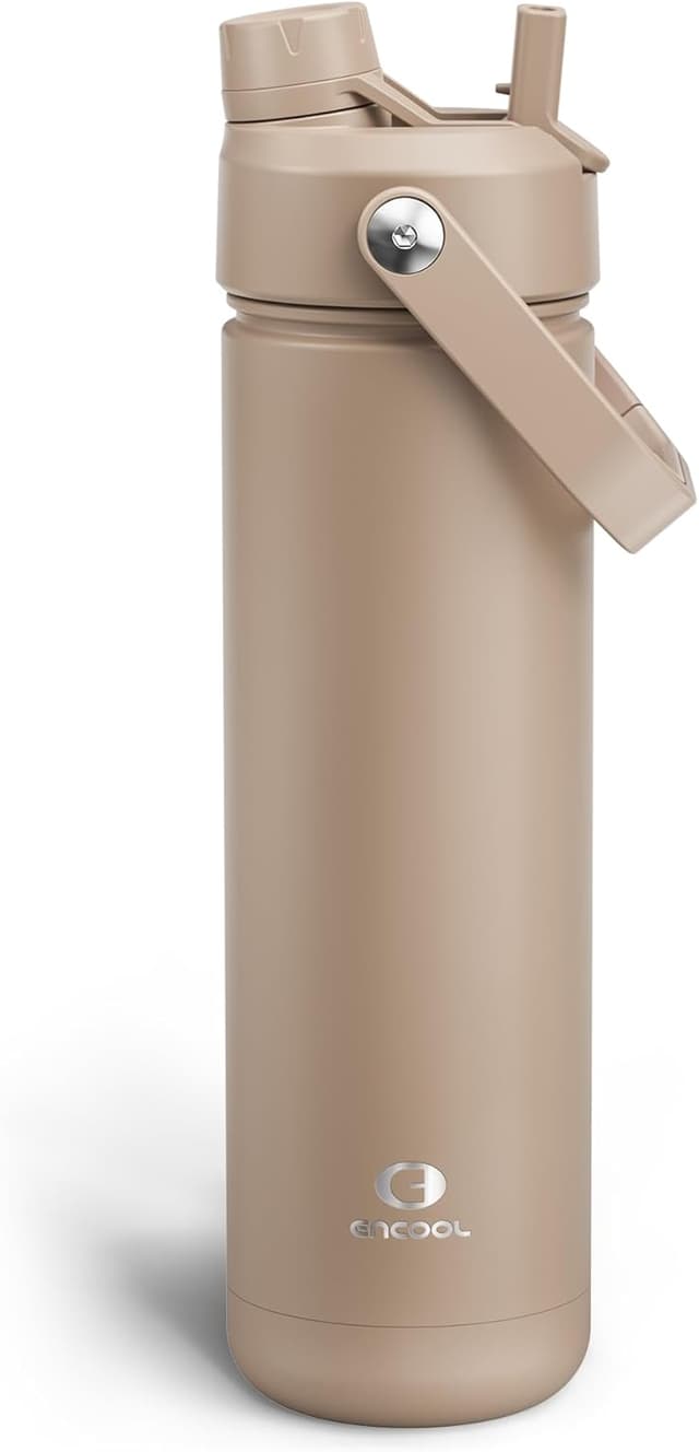 Imagen de ENCOOL 26 oz Insulated Water Bottle with Straw 🚰 en OfertitasTOP