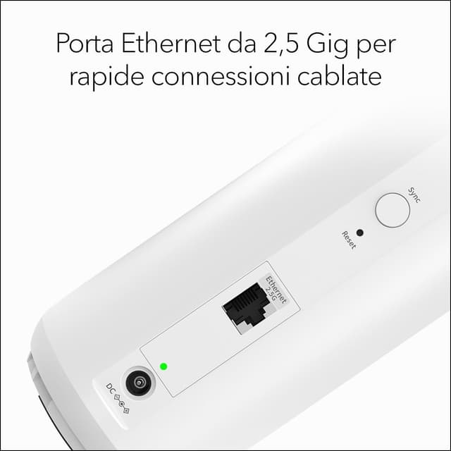 Detalle de NETGEAR Orbi Serie 370 WiFi 7 Mesh Satellite (RBE370) fino a 3,6 Gbps, fino a 120 m²