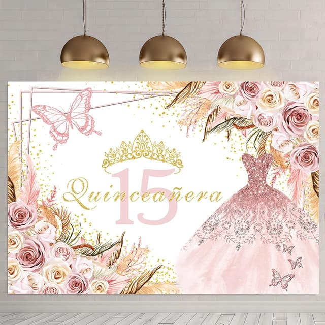 Thumbnail 1 de APROPHIC Quinceañera Hintergrund 210x150 cm