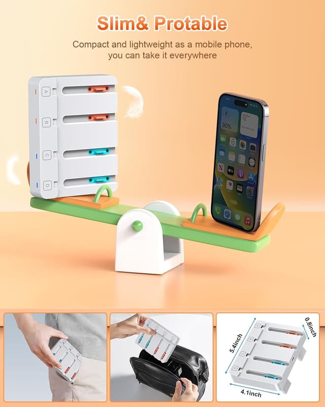 Detalle 1 de Station de charge Joy-Con FYOUNG, 8 ports