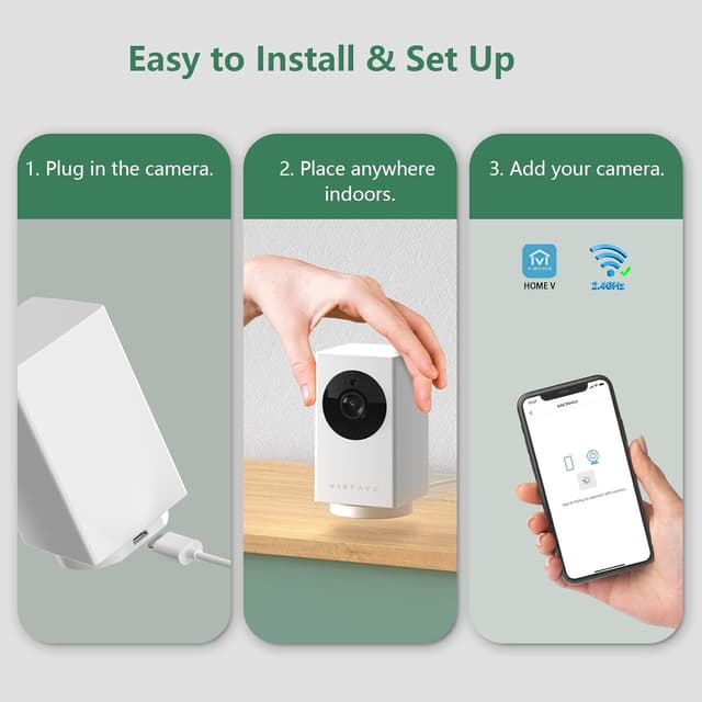 Detalle 2 de virtavo Z1 360° indoor security camera