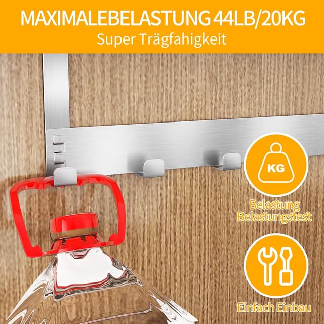 Detalle 2 de Gypie Türhaken 2er Set für 20 kg