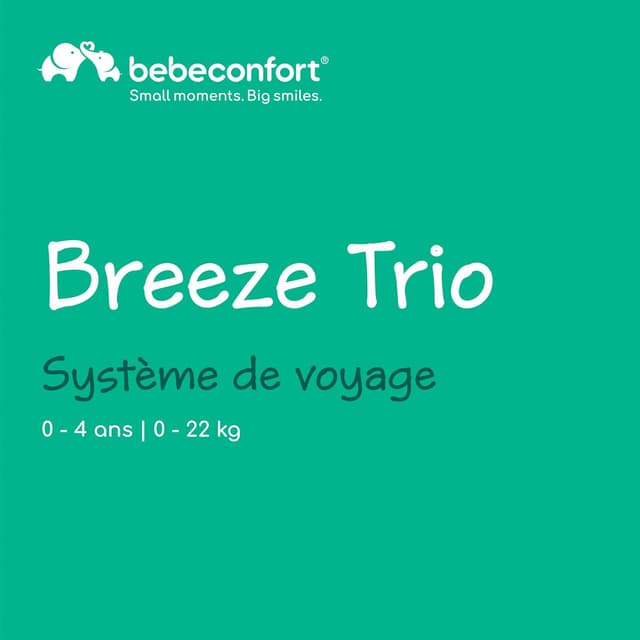 Thumbnail 1 de Bebeconfort Breeze Trio poussette 3‑en‑1 réversible 0‑22 kg 🚼