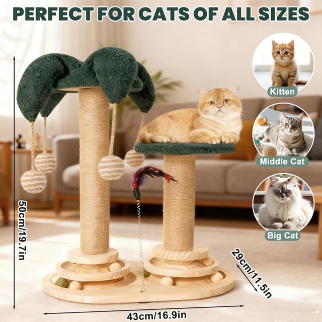 Detalle 1 de Jukibole 6-in-1 Katzenspielzeug 6-in-1 Holz