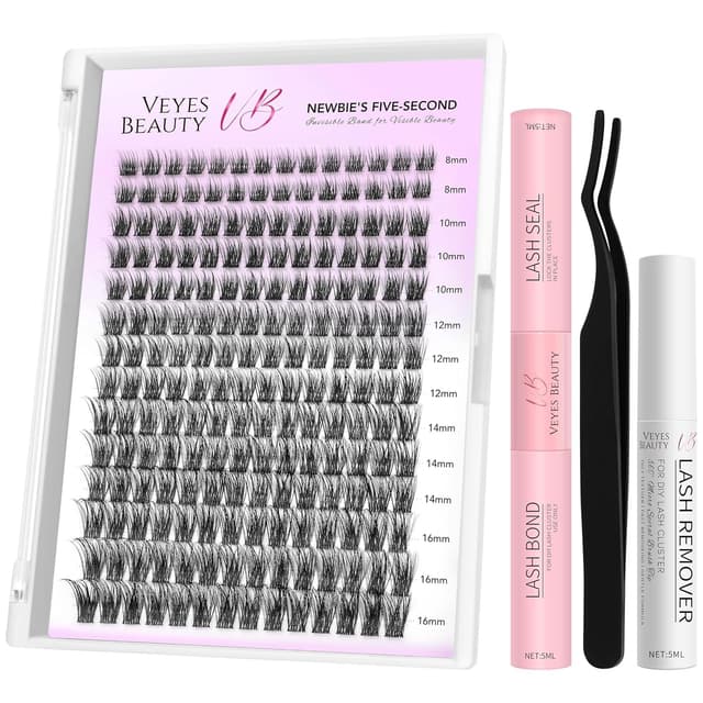 Detalle de VEYESBEAUTY Lash Clusters Kit (Dreamy) with Bond & Seal Remover Applicator
