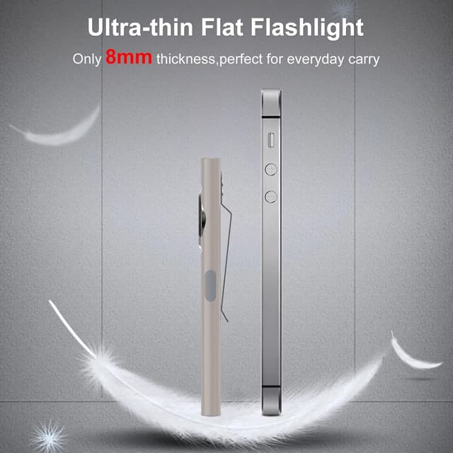 Detalle de klarus Lampe de travail COB rechargeable USB-C 600 lumens (mini EDC plate) avec base magnétique et clip