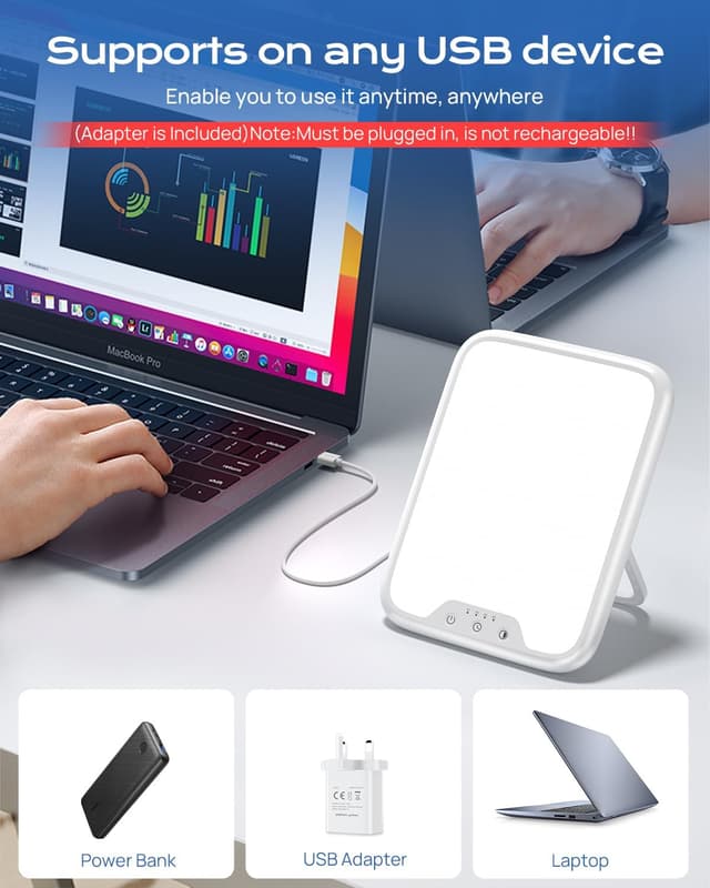 Thumbnail 4 de SAD Lamp 10,000 lux light therapy lamp