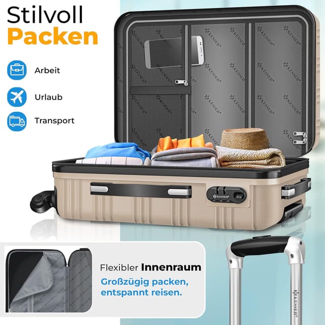 Thumbnail 6 de KESSER 4tlg Hartschalenkofferset Hartschalenkoffer ABS