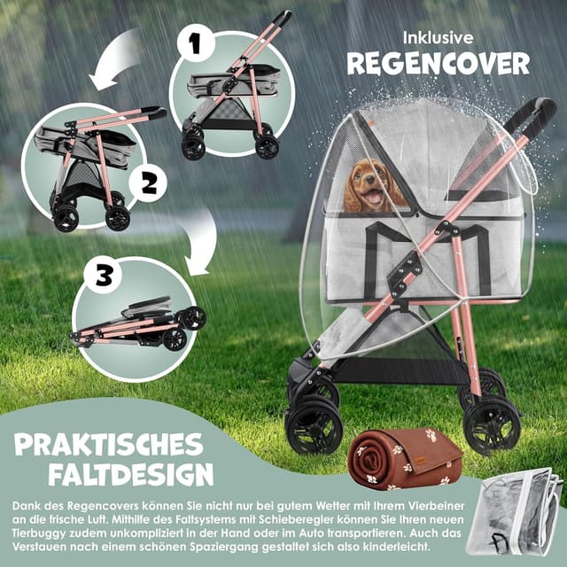 Detalle 2 de Lovpet Hundewagen 2in1 bis 20kg 🐾