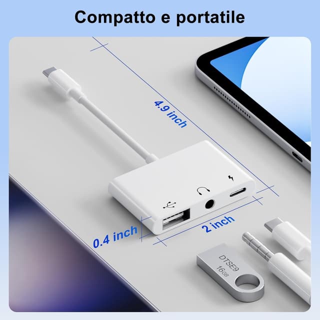 Thumbnail 6 de LXJADAP USB C audio 3 in 1 60 W