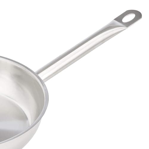 Detalle 1 de Amazon Basics Juego de 3 Sartenes de Acero Inoxidable