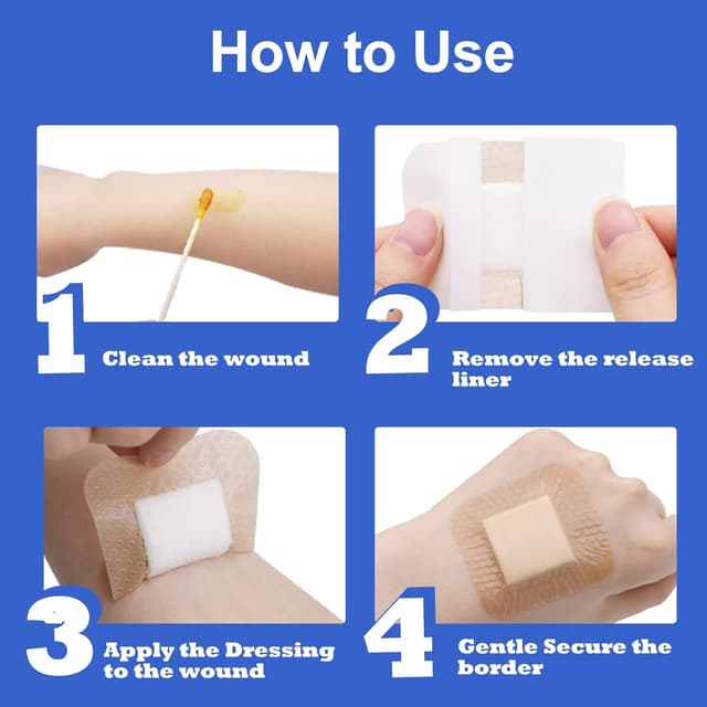 Thumbnail 5 de Niceful 2x2 Silicone Foam Dressing