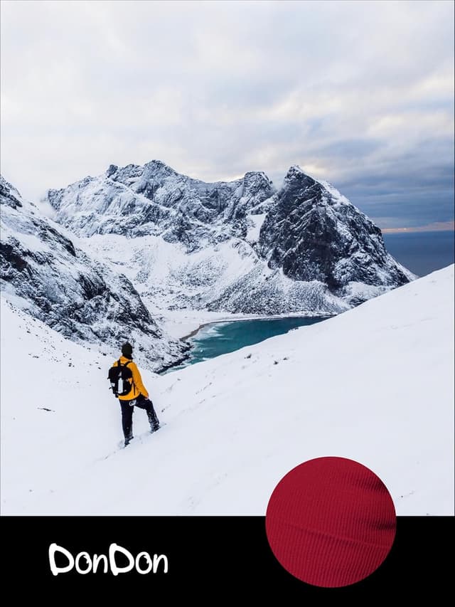 Detalle 2 de DonDon berretto invernale unisex in maglia classico