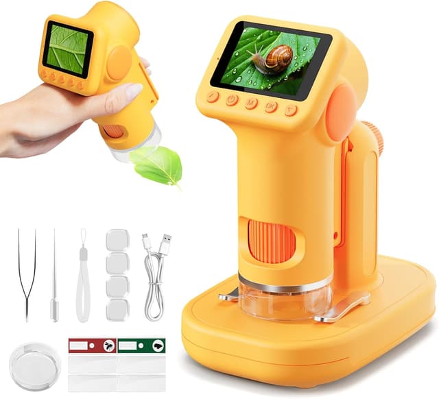 Thumbnail 6 de HEWEIMEI 1600X Microscopio digitale portatile 2" per bambini 🔬