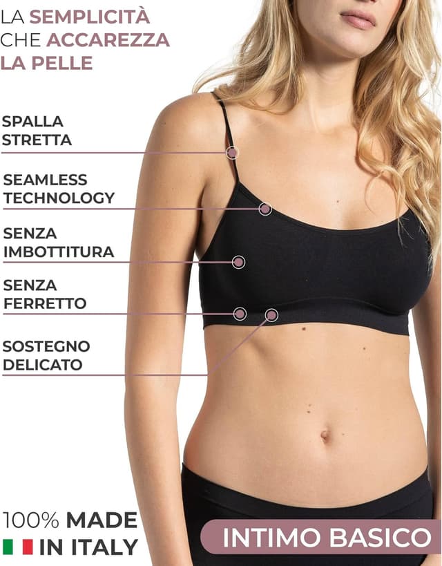 Detalle 2 de Risalti Reggiseno Senza Ferretto 3 pz