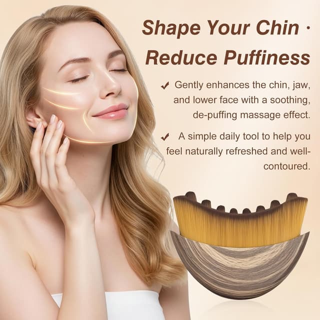 Detalle 2 de Alpenfaser Gesichtsbürste lymphatische Massage 🪮