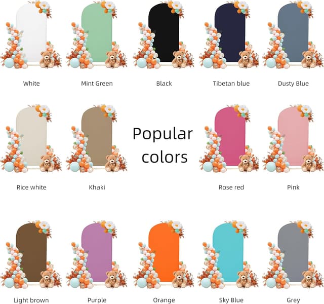 Thumbnail 5 de SUKAIKEQA 7.2FT Arch Cover for Events 🎀