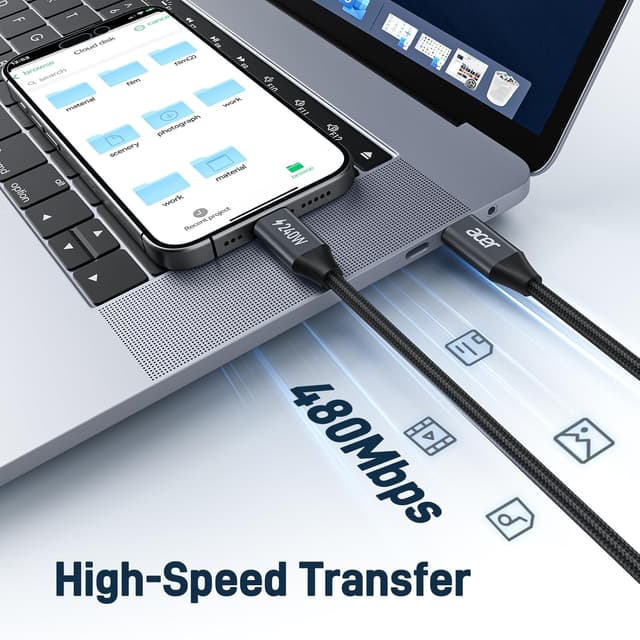 Thumbnail 6 de acer 240W USB C Charger Cable 3m