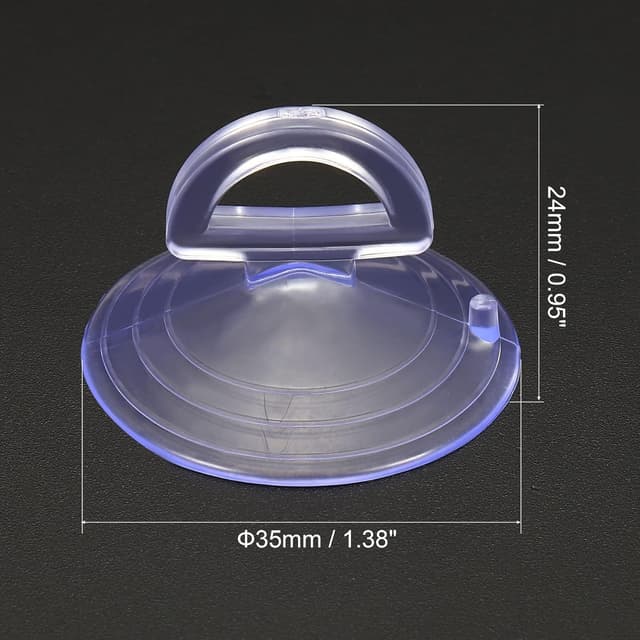 Detalle 2 de PVC suction cups for car glass, 6 pcs