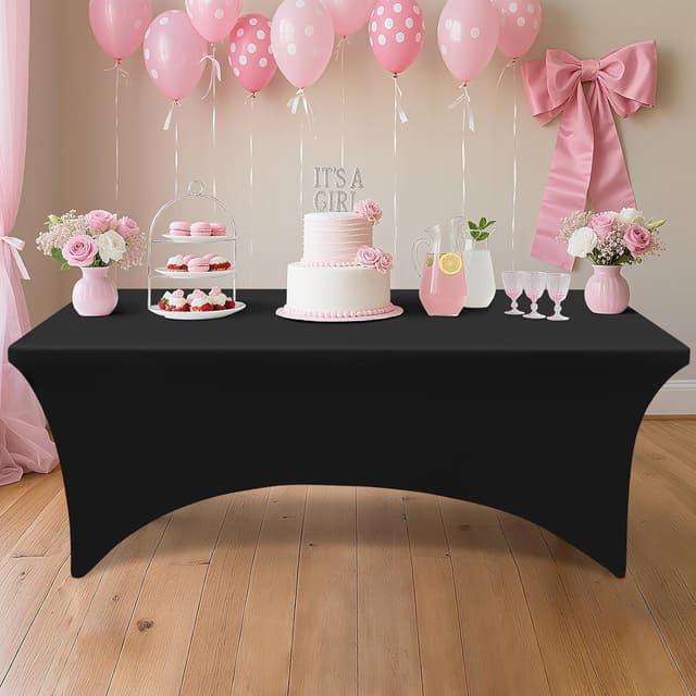 Thumbnail 5 de Smiry 2 Pack Spandex Table Cloth 72in