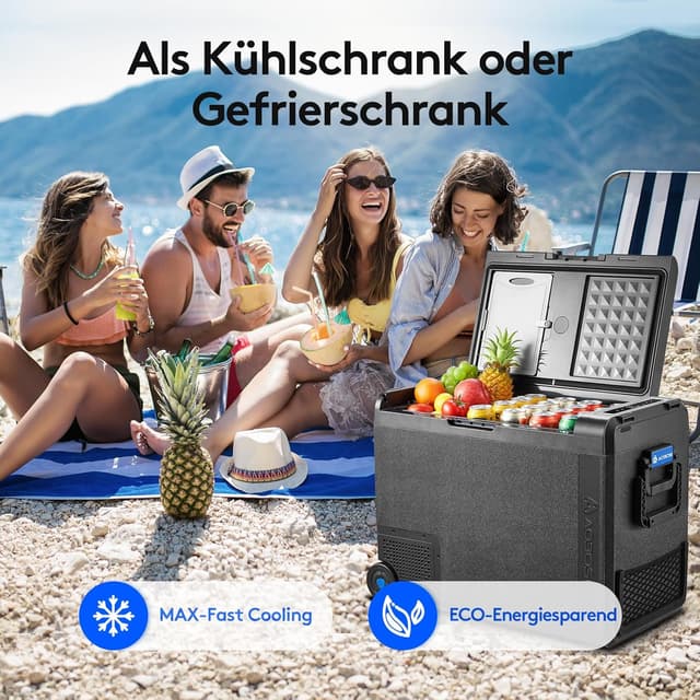 Detalle de AAOBOSI Kompressor Kühlbox 58 l für Auto