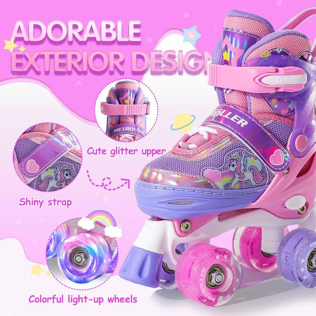 Thumbnail 5 de METROLLER Kids Adjustable Roller Skates, Sizes 4–12 🛼