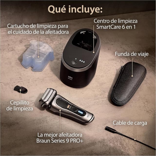Thumbnail 6 de Braun Series 9 Pro+ Afeitadora Hombre Seco/Mojado, 9567cc ⚪