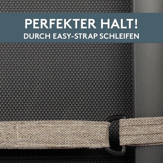 Detalle de LILENO HOME Sonnenliege Auflage im 1er Set (Taupe) – Teflon-Polster für Rollliegen