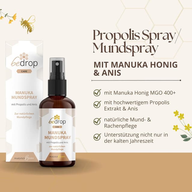 Detalle 2 de bedrop Manuka Propolis Halsspray 30ml