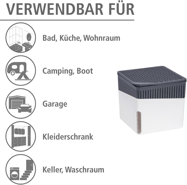 Detalle 2 de WENKO Deshumidificador Cube 1000g Blanco 🌬