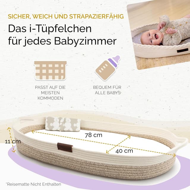 Thumbnail 4 de Yunioo Canasta Cambiadora 31.5 x 16.5 x 4.5 pulgadas 📦