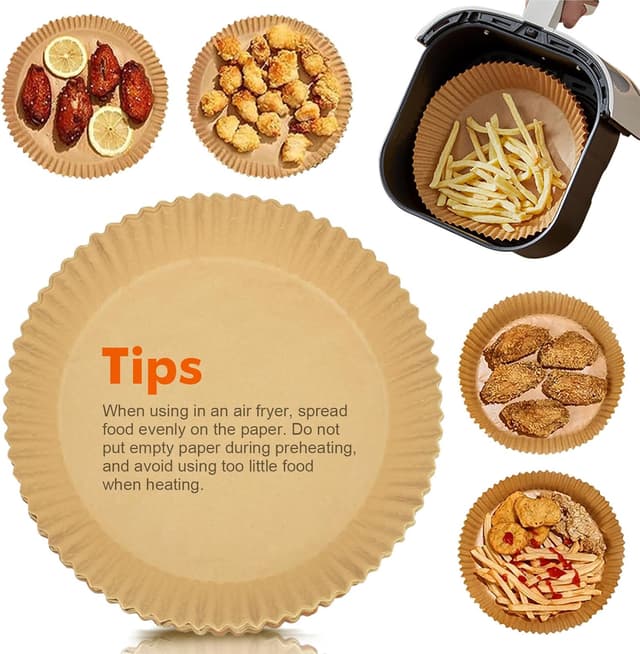 Thumbnail 6 de GRIFEMA Carta da forno per friggitrice ad aria 100 pezzi