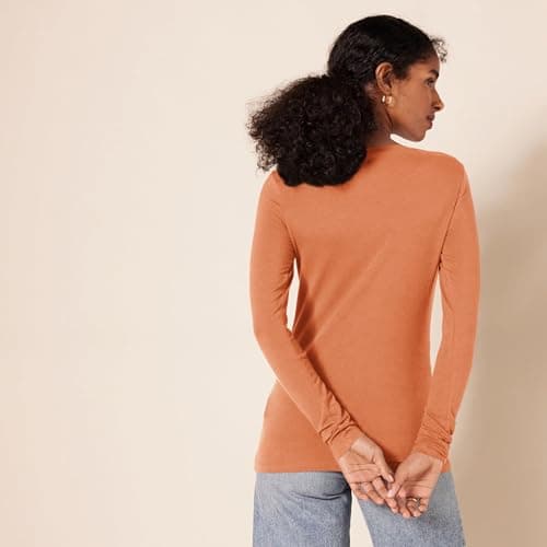 Detalle de Amazon Essentials Camiseta manga larga mujer, talla S