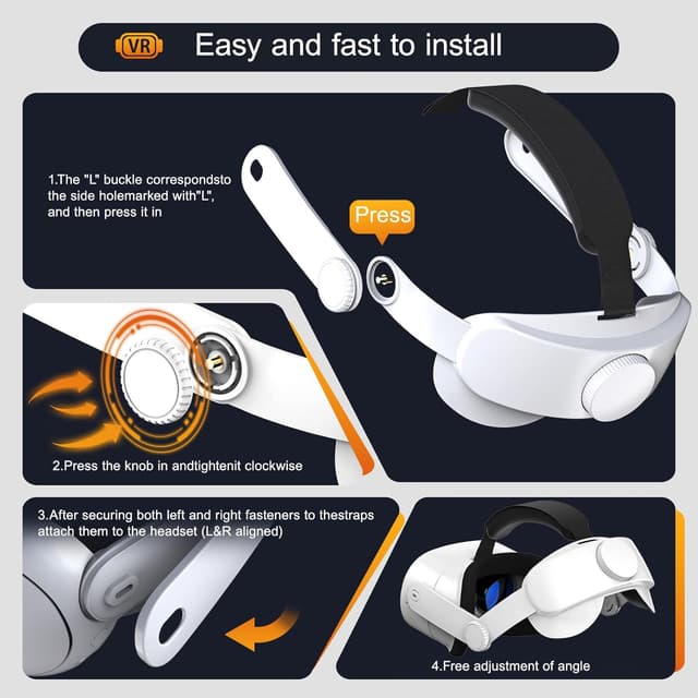 Detalle 2 de Meta Quest 3S Adjustable Comfort Head Strap for VR